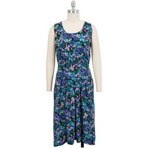 S. Roberts Vintage Floral Sleeveless Dress, Size 5
